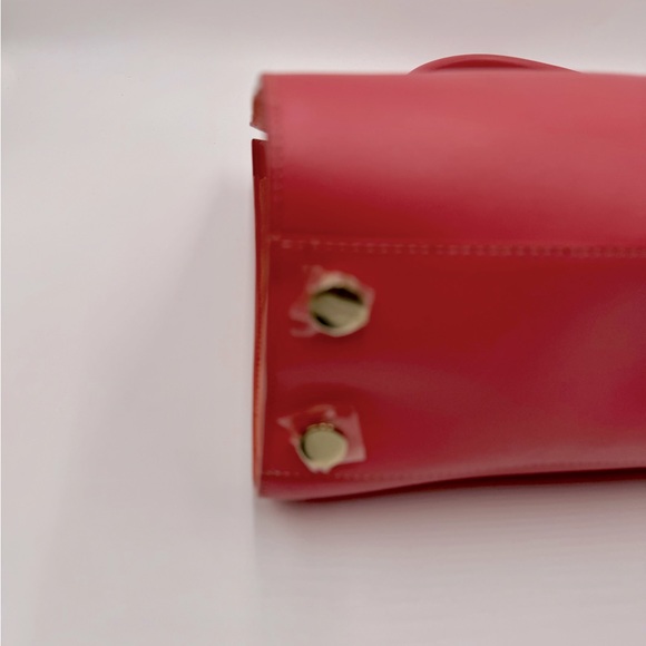 Auth Jimmy Choo Large Pink Leather Suede Sides 2way Riley Tote Crossbody Bag - Picture 12 of 16